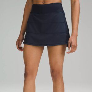 Lululemon Pace Rival Mid-Rise Skirt Long, Black, Size 8